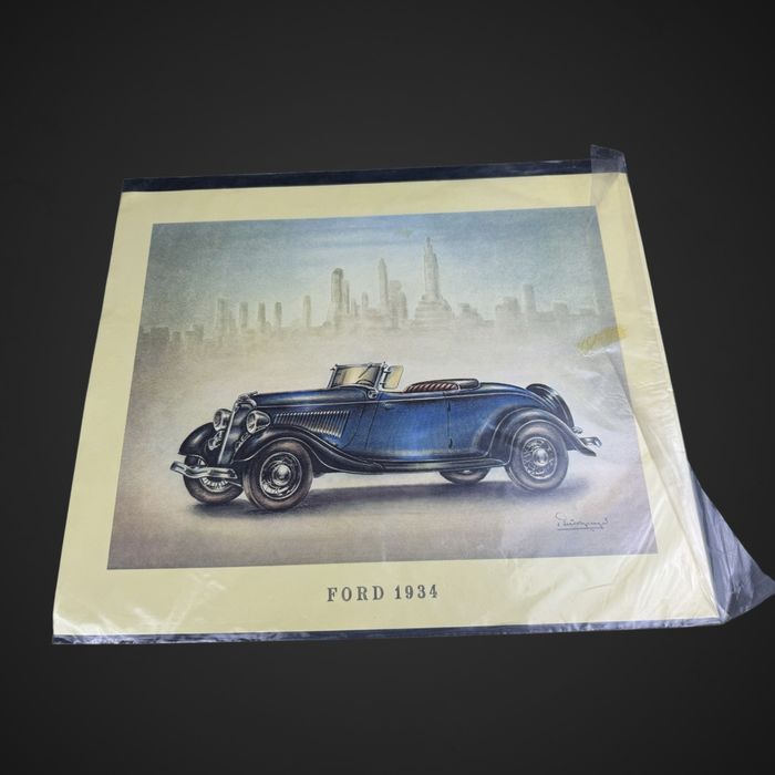 Grafika starego samochodu Ford 1934 B41/091801