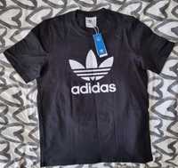 Koszulka męska czarna adidas Trefoil H06642 rozmiar L jak XL.