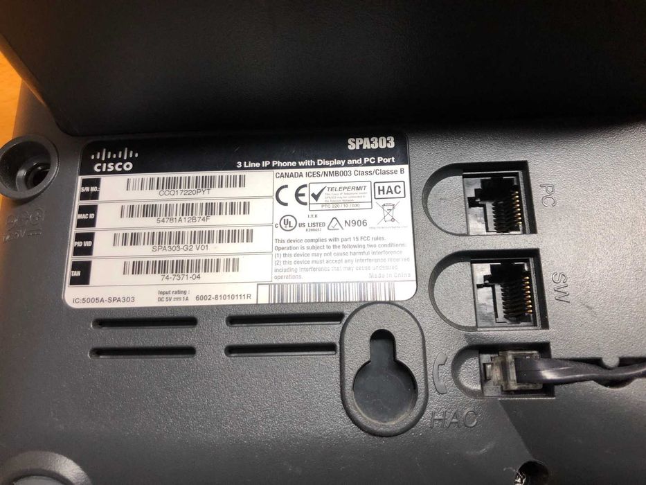IP-телефон Cisco SPA303, 8шт, бу