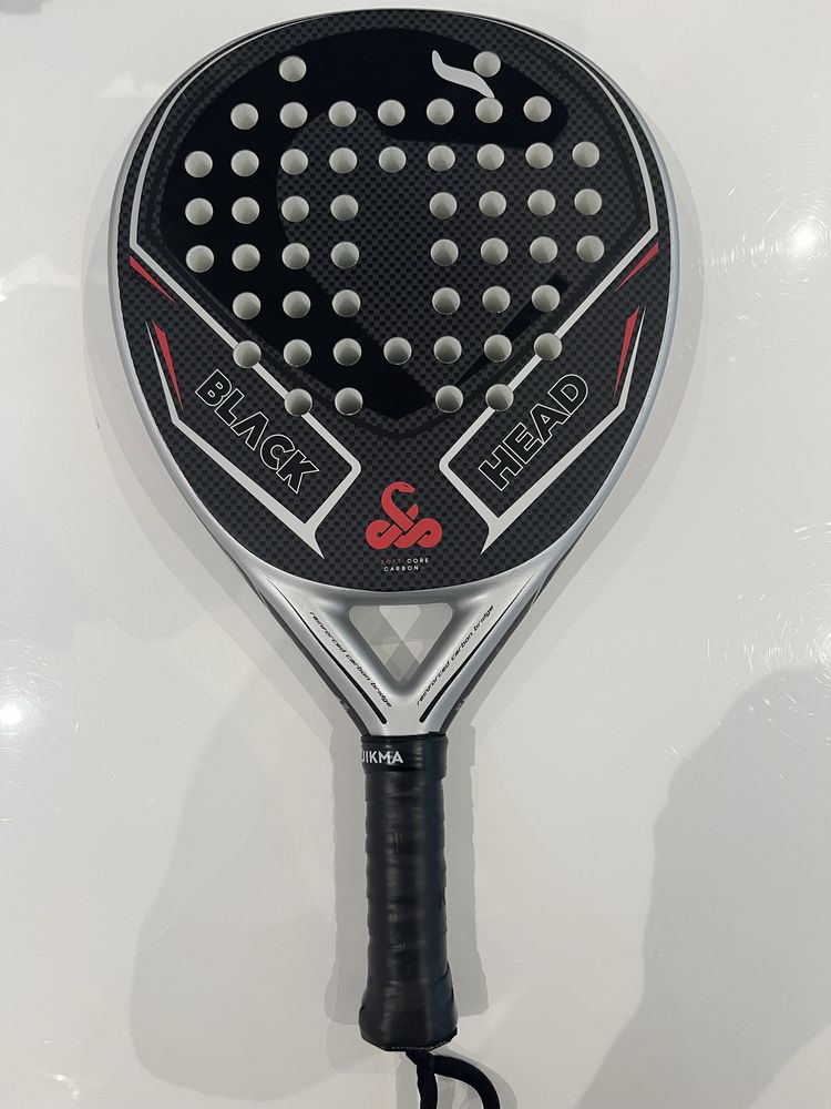 Raquete padel Vibor-a black head carbon