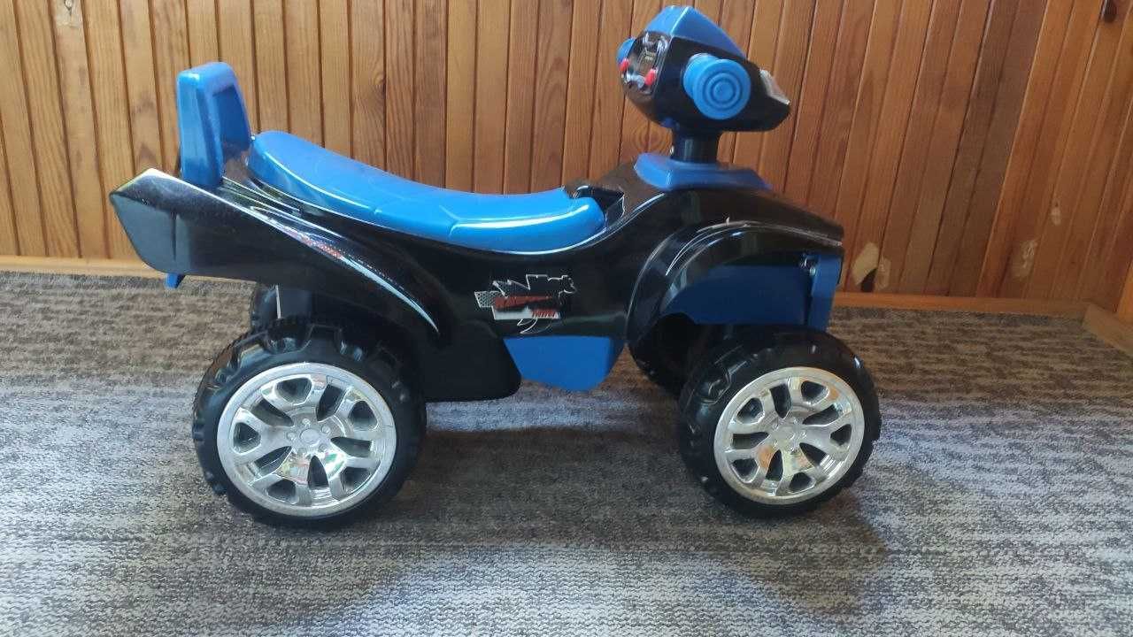 Квадроцикл Toyz miniRaptor дитяча каталка-толокар синій музикальний