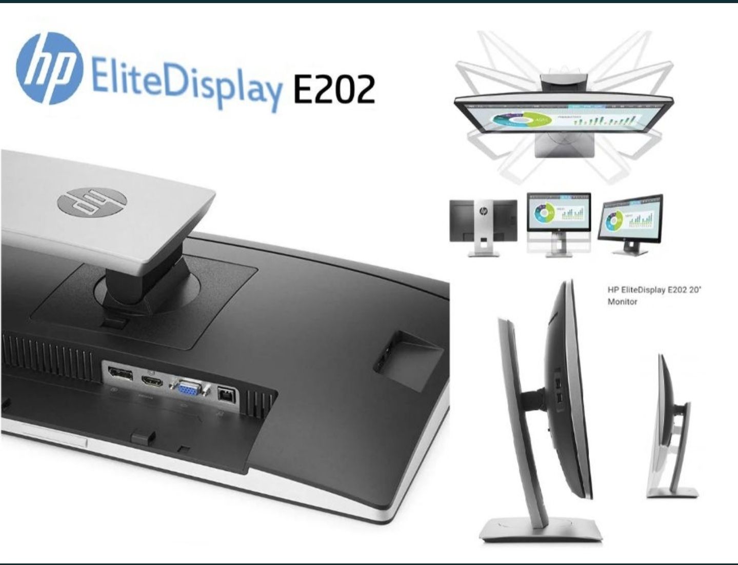 Monitor HP EliteDisplay E202 (Novo em caixa)