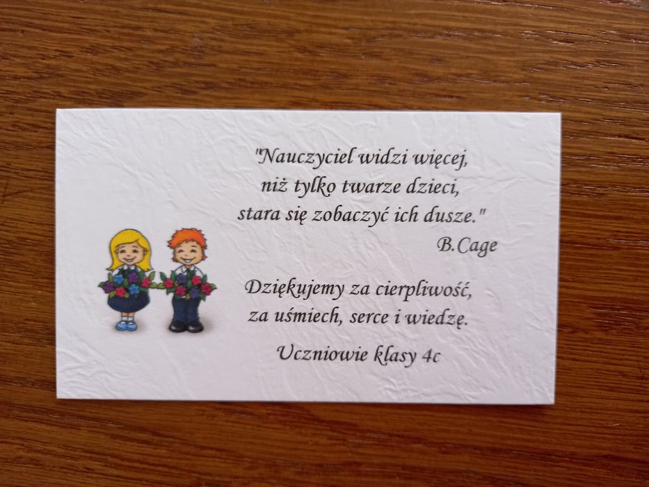 Kartka podziękowanie z okazji Dnia Edukacji Narodowej