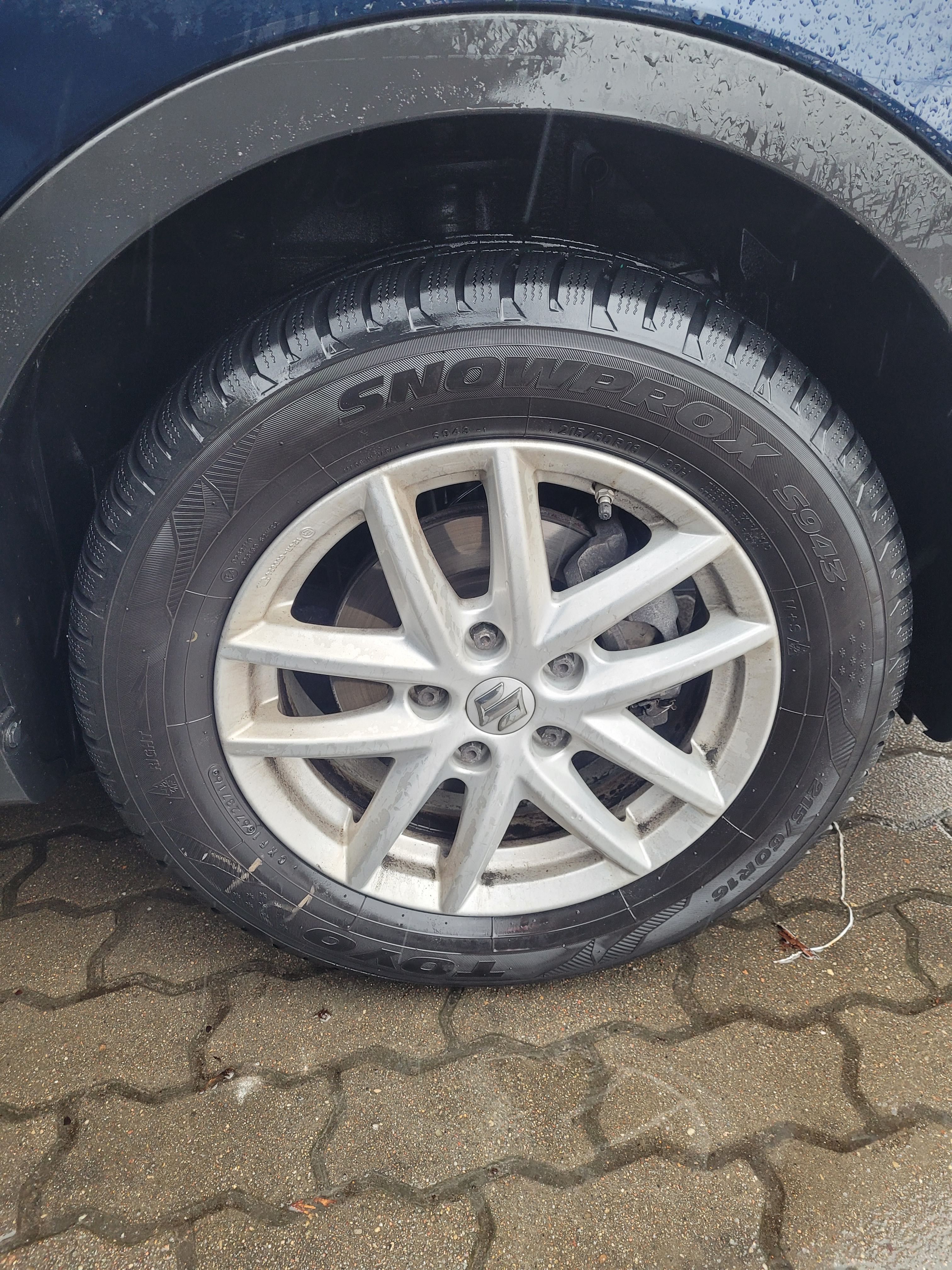 Oryginalne SUZUKI koła ALU 16" 16x6 1/2J TPMS +zimówki TOYO 215/55/R16