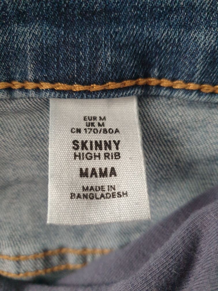 Jeansy ciążowe H&M Mama