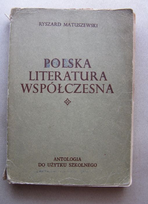 Polska Literatura Współczesna-Ryszard Matuszewski