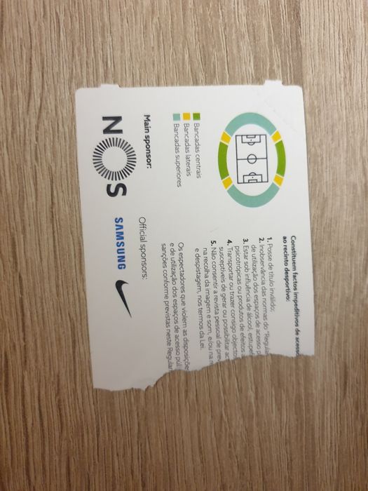 Bilhete Feirense - Braga Liga NOS