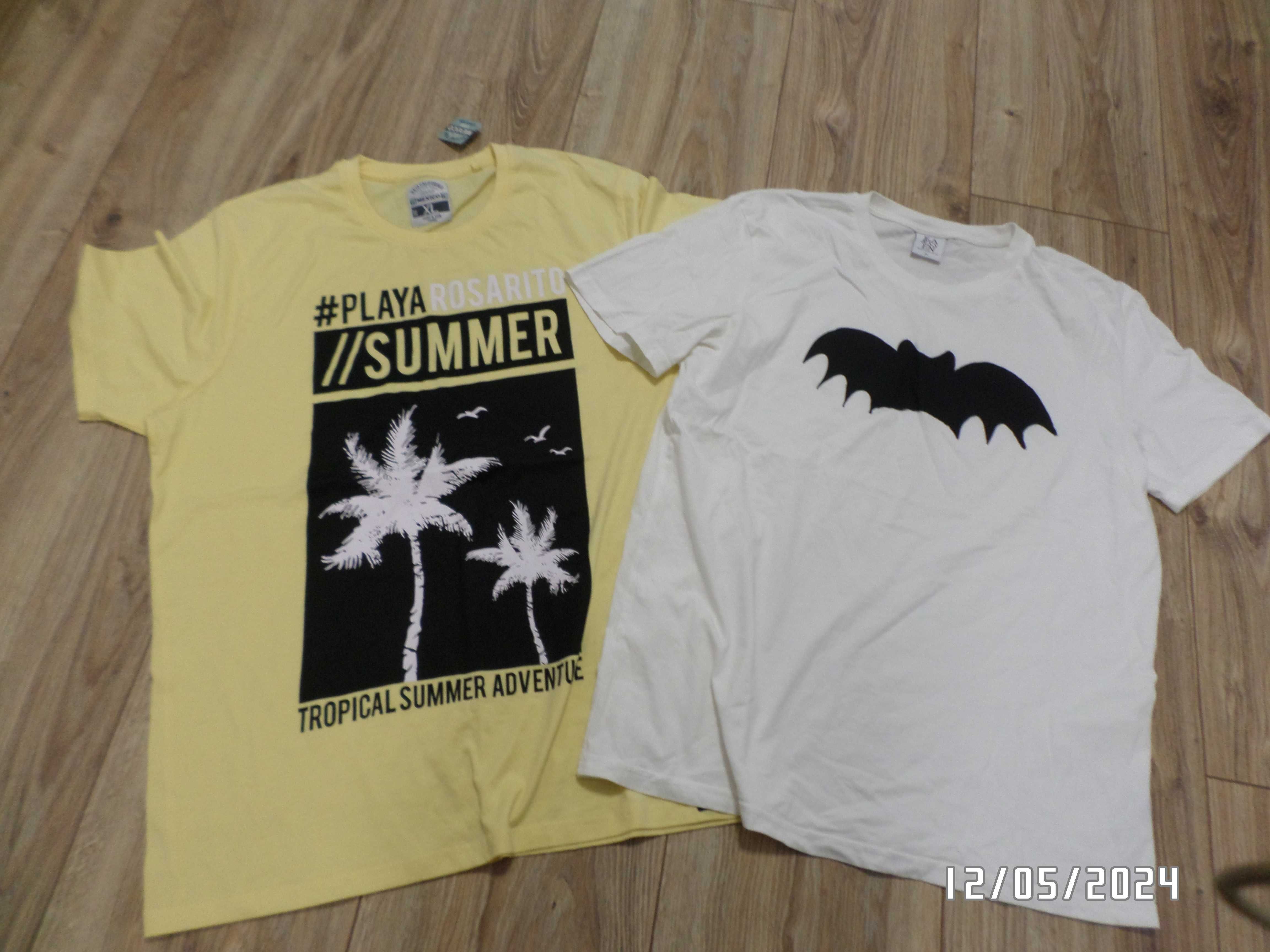 2 sztuki firmowe koszulki T-shirt męskie XL