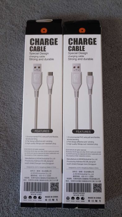 Кабель WUW-X95 USB AM/Type-C (2a, білий, 1м)