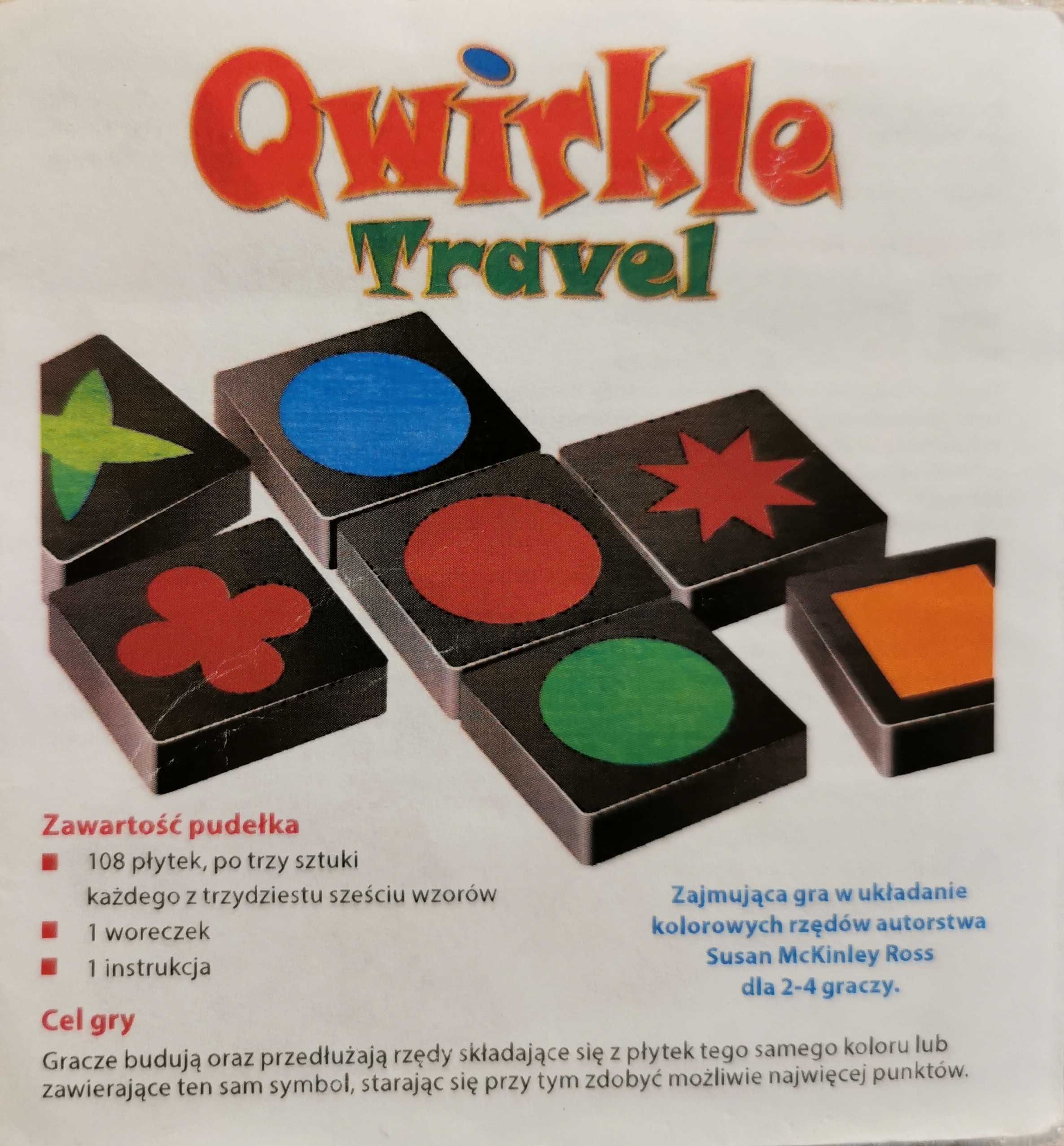 Qwirkle travel gra stan idealny, z instrukcja