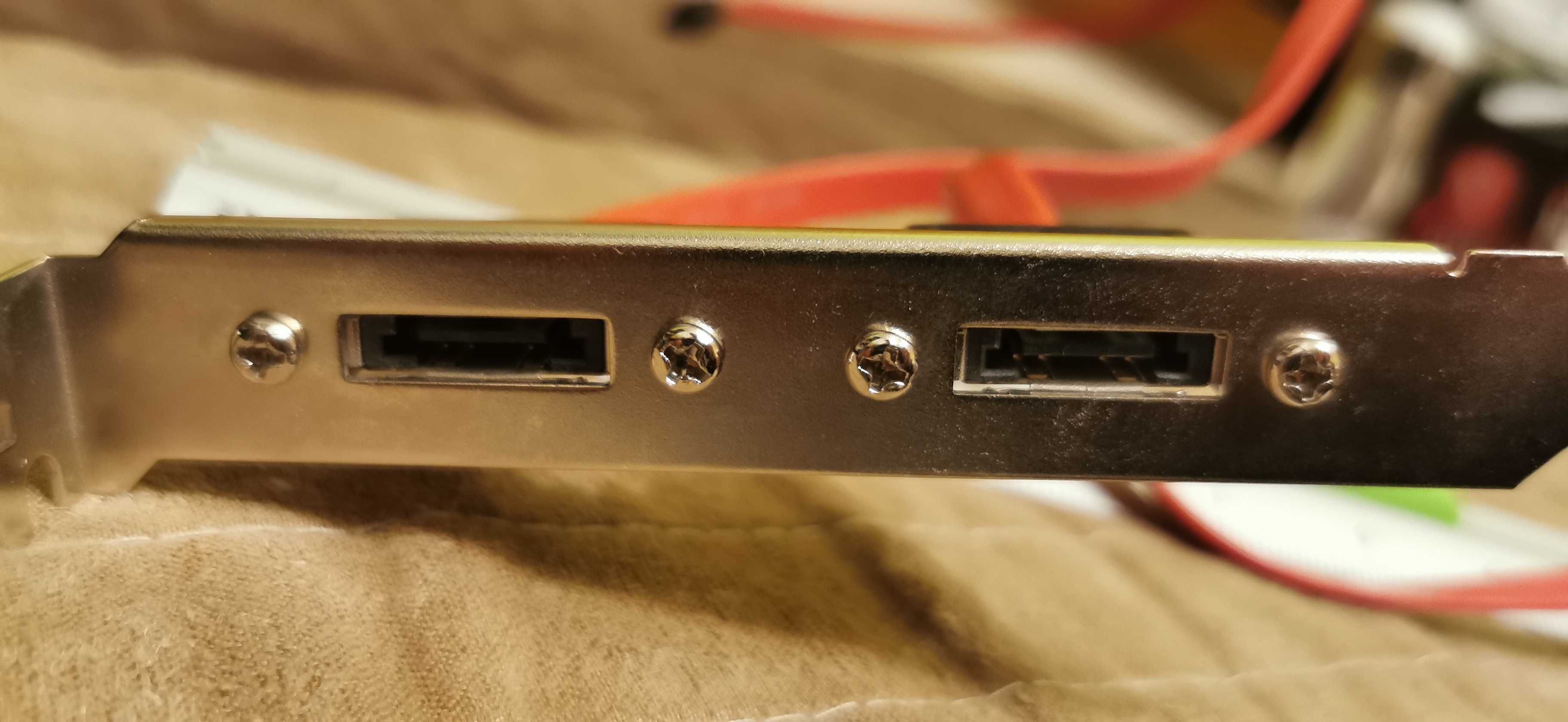 2x Sata kabel PC wyjście z obudowy 45cm (jak nowe)