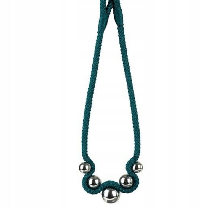 Upinacz do zasłon zjawiskowy turkusowy komplet 2 szt.