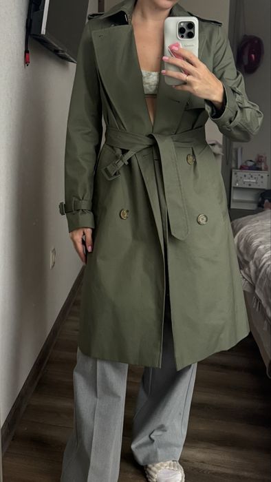 Плащ тренч mango xs