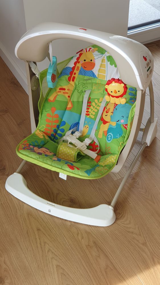 Huśtawka leżaczek Fisher Price forest friends