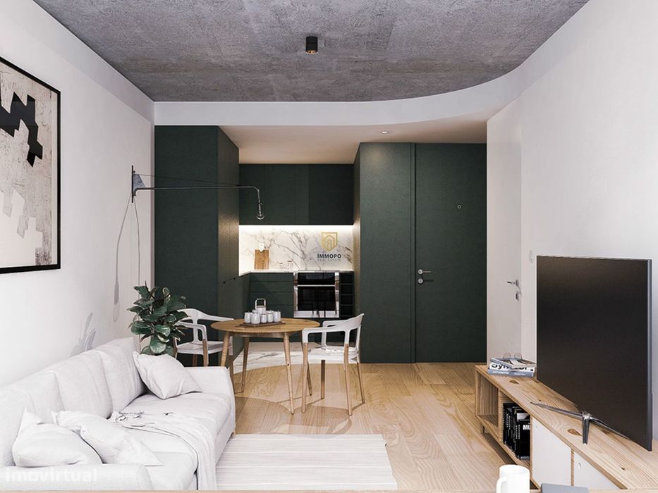 Apartamento T1 Duplex novo para venda, junto à Rotunda da Boavista e à