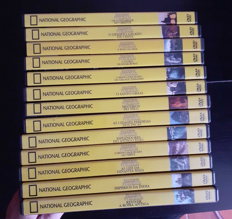 Coleção DVDs National Geographic tesouros perdidos