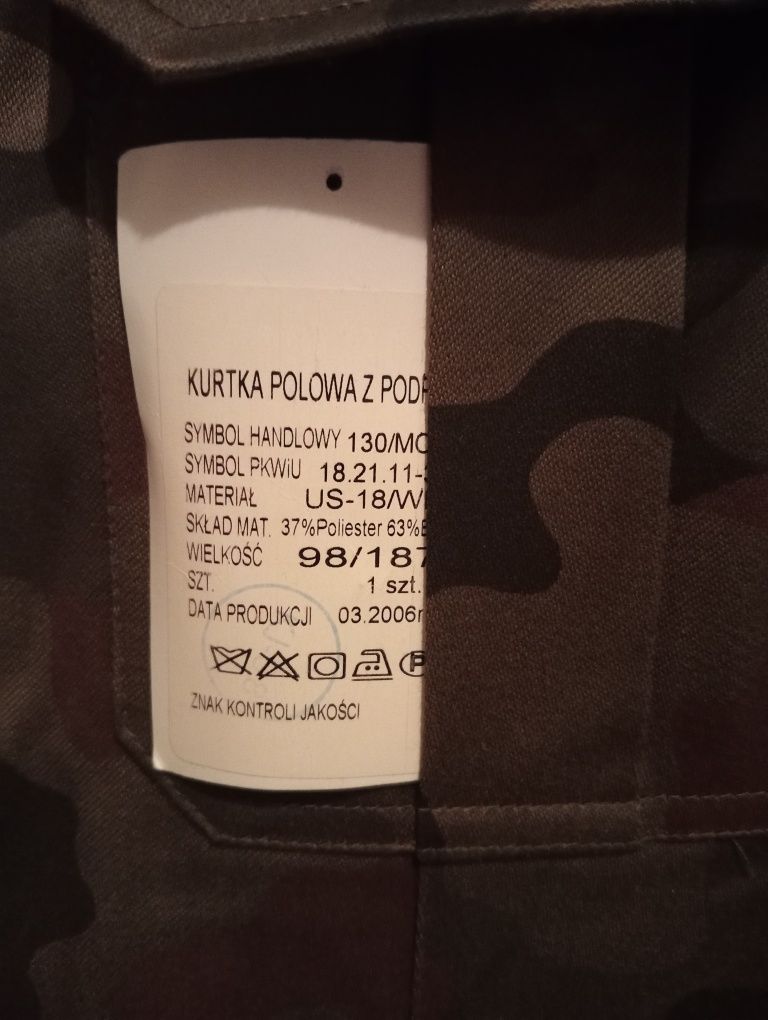 Kurtka polowa wz93 bechatka wz 93 pantera moro MON wp wojskowa zimowa
