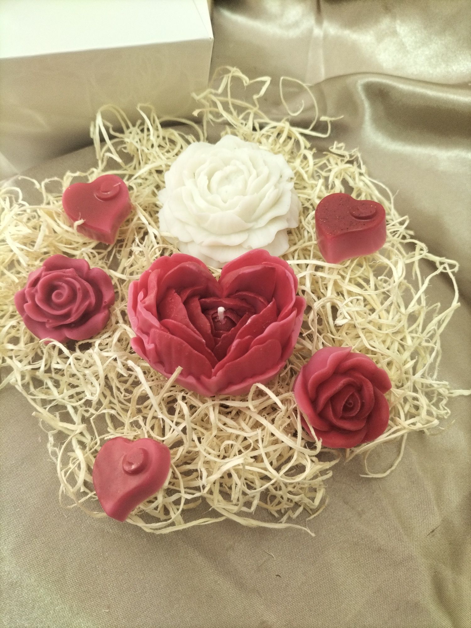 Vela flor Peônia