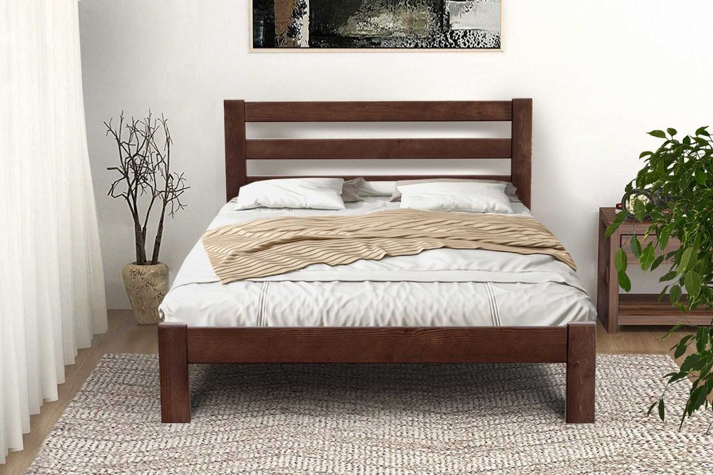 Дерев'яне ліжко Деревянная кровать ГЕФЕСТ Матрац. Комод. Тумба. СКЛАД!