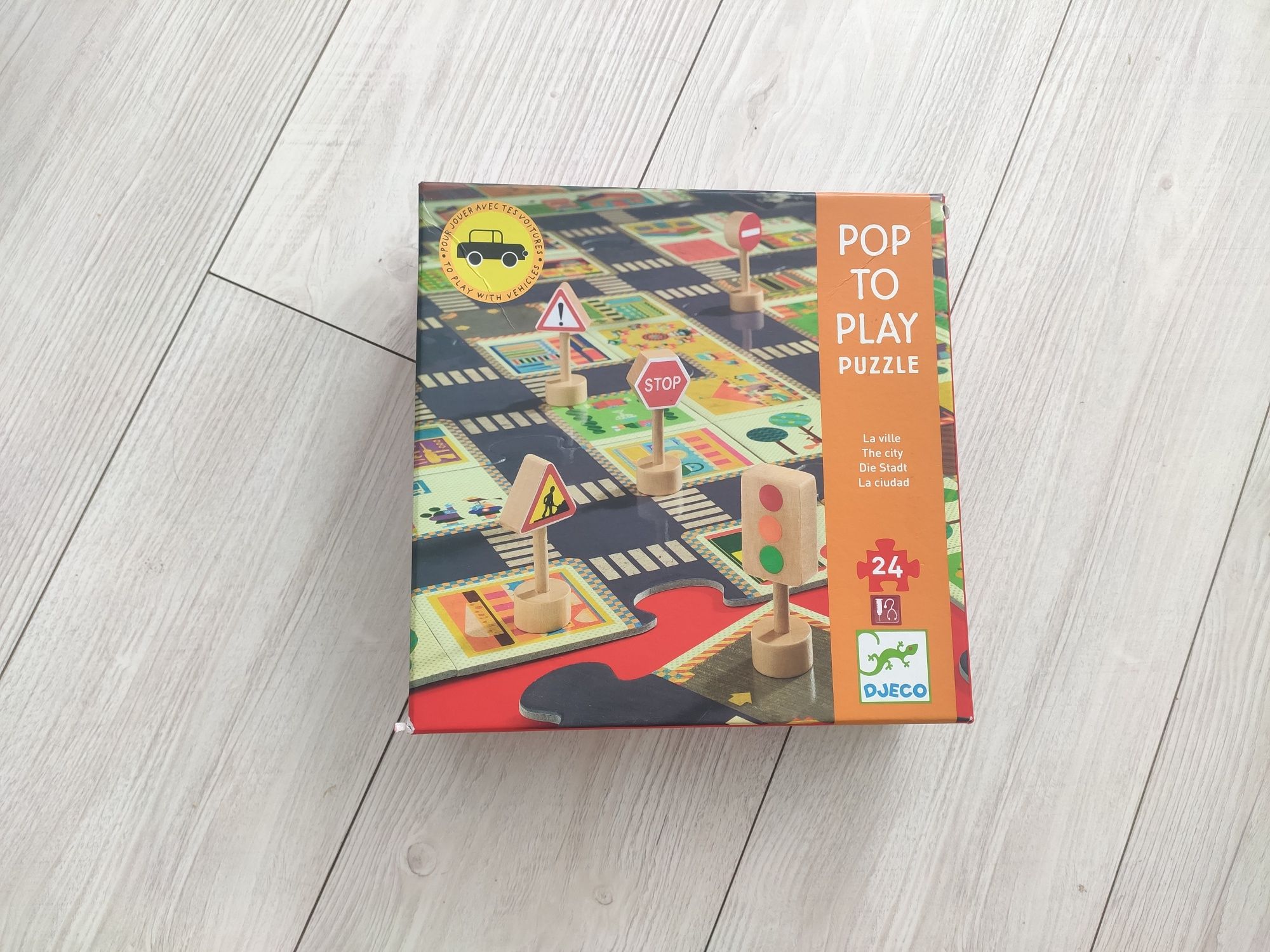 Puzzle droga Djeco Pop to Play 24 elementy