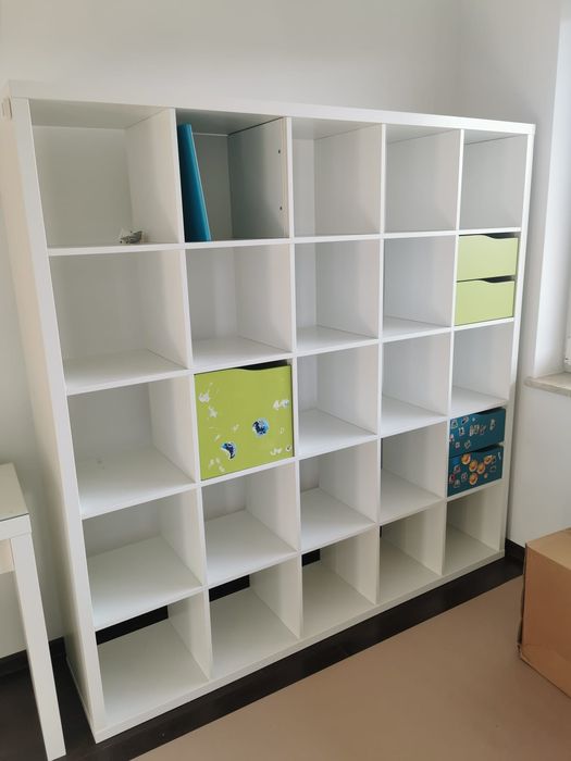 KALLAX ikea regały biały + szafa łóżeczko + Szafa dziecięca B-9 BORSUK