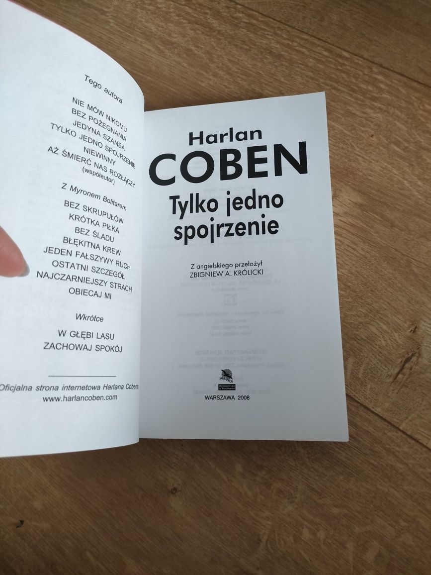 Tylko jedno spojrzenie Harlan Coben książka