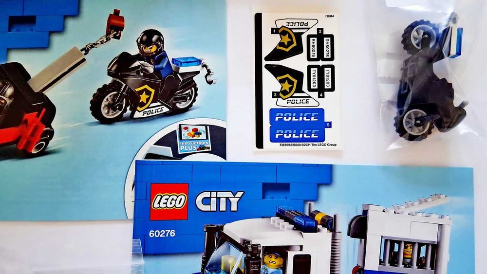 Lego City 60276 Police Prisoner Transport em peças novas semi montado