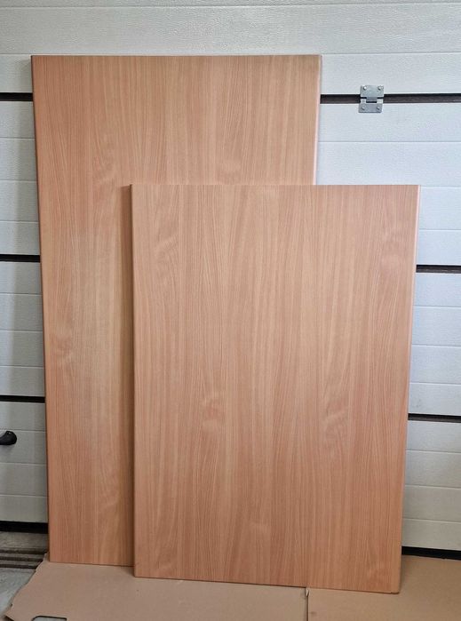 Blat dwustronnie zaokrąglony 90 na wyspę ladę laminowany jasny buk