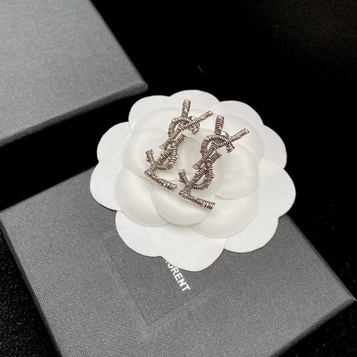 Saint Laurent YSL – Miniaturowe kolczyki z logo