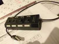 USB Hub koncentrator USB High Speed Hub cztery porty typu A