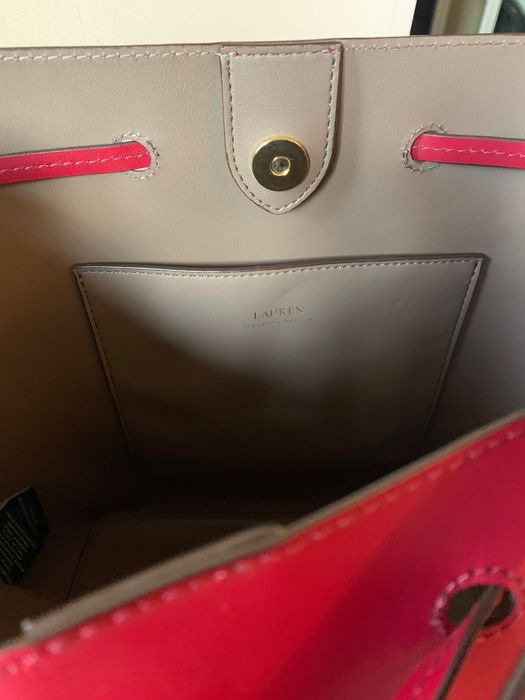 Torebka worek Ralph Lauren skóra