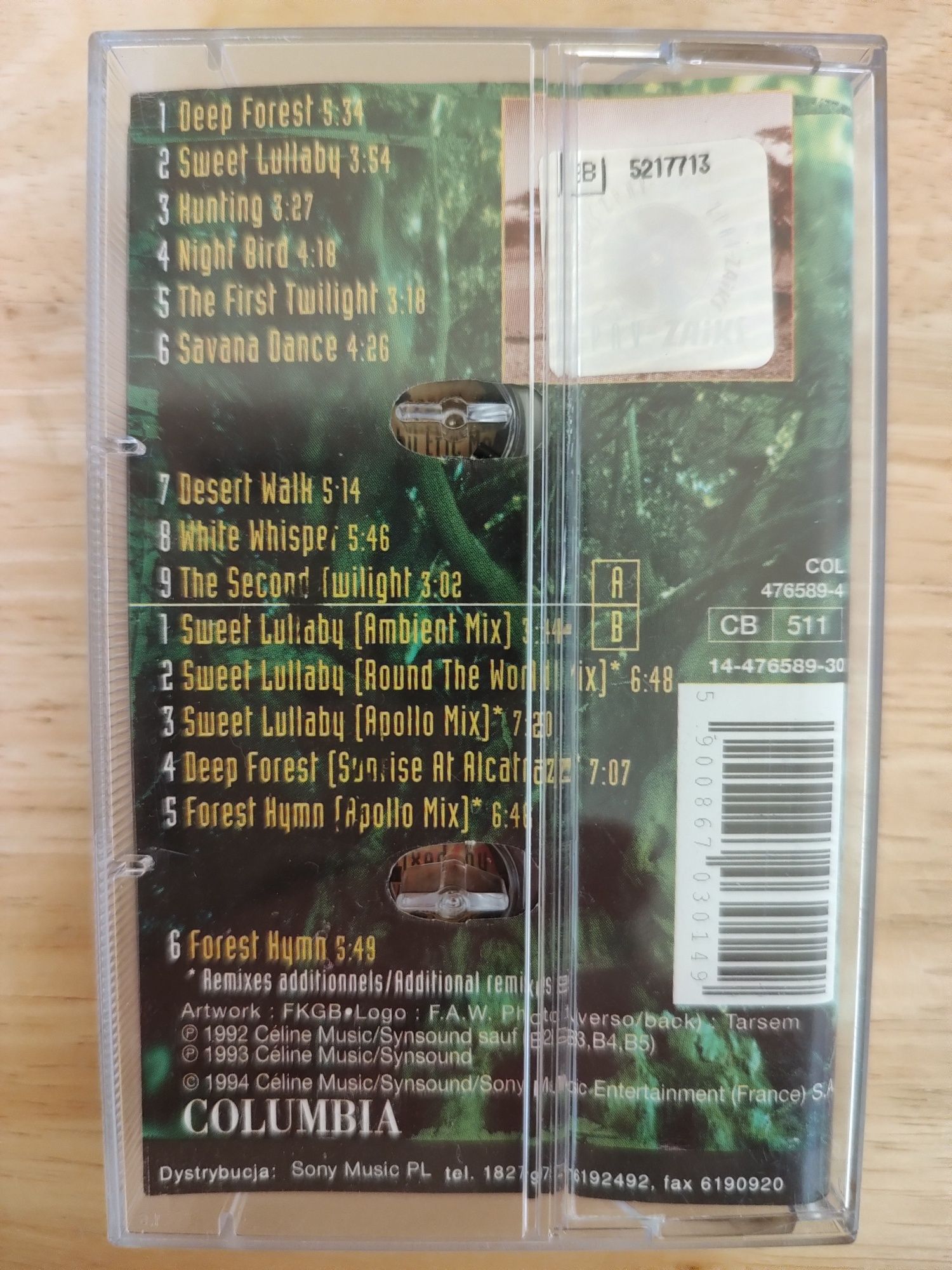 Deep Forest World Mix kaseta stan bdb