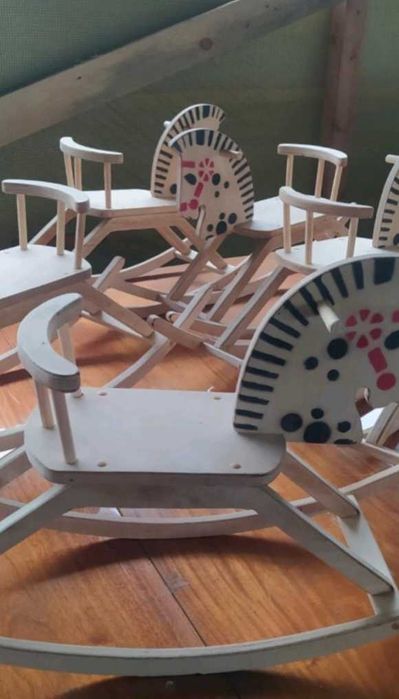 Дерев'янна іграшка,коник-гойдалка