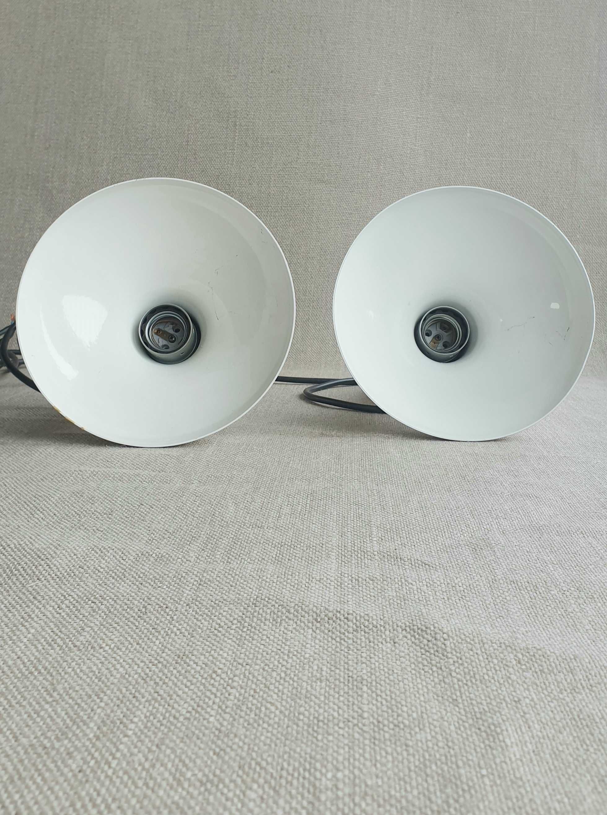 Lampy wiszące emaliowane lata 80 te