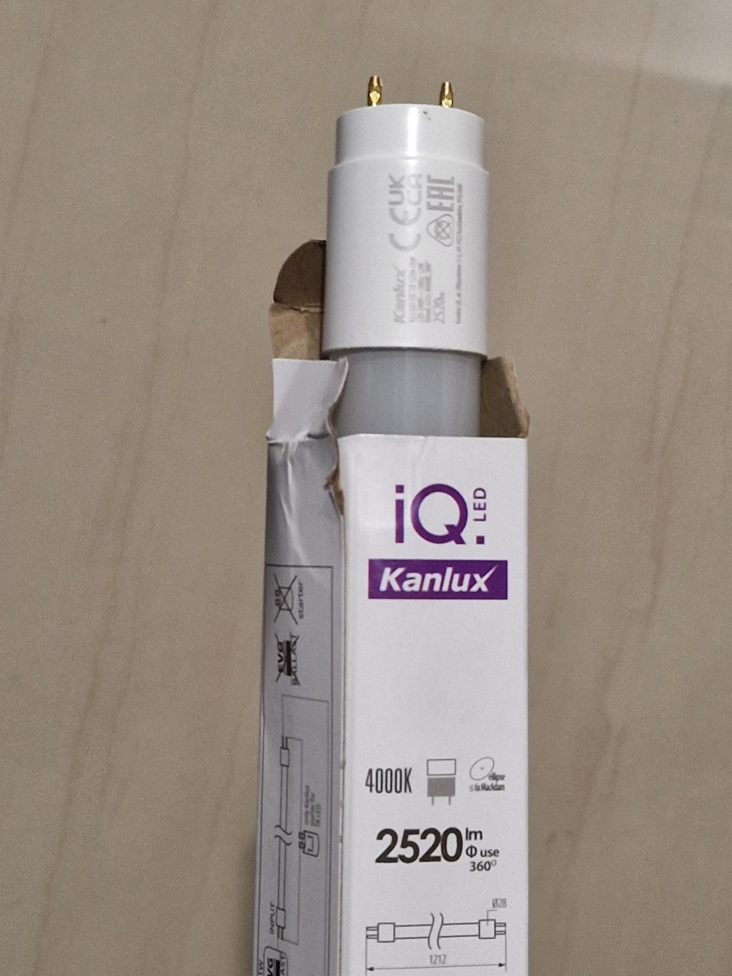 Świetlówki / tuby LED Kanlux iQ-LED EX T8 12W-NW 4 sztuki