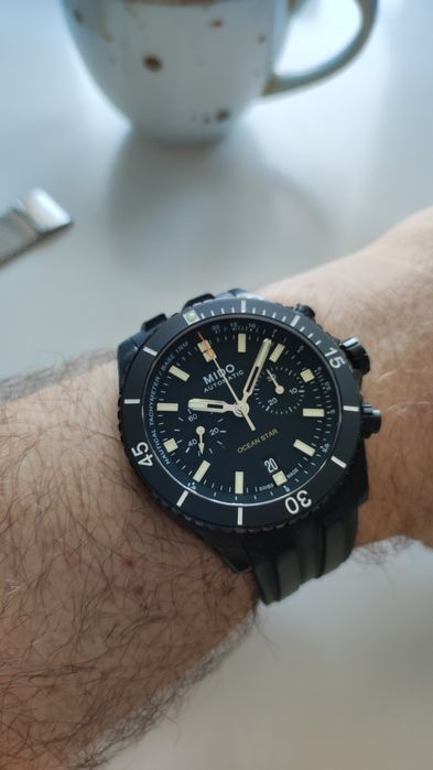 Zegarek męski Swiss Made MIDO Ocean Star Automat Komplet Chronograf