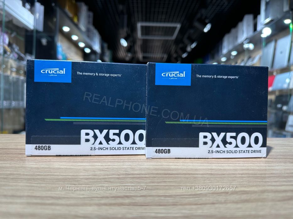 SSD накопичувач Crucial BX500 480GB (CT480BX500SSD1)
