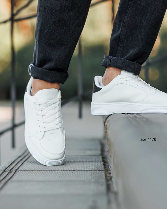 Чоловічі 42-46 кеди Classic Ked White Black / Мужские кеды мокасины