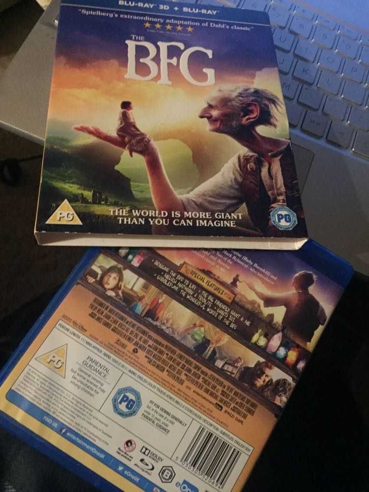 The BFG [Blu-ray 3D + Blu-ray] [2016]  super stan ENG