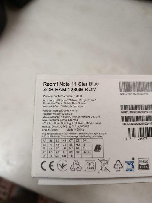 Vendo telemóvel redim note 11 impecável vainda na garantia