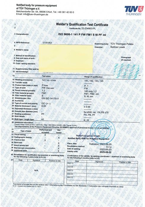 spaw. kurs, cert. , odnowienie, MIG / MAG 135-136, TIG141 , 111 ,311 ,