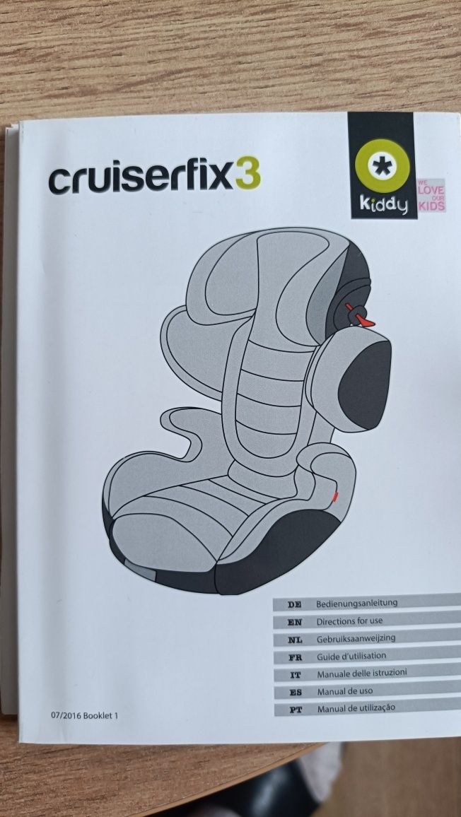 Fotelik Kiddy Cruiserfix 3 15-36 kg Isofix