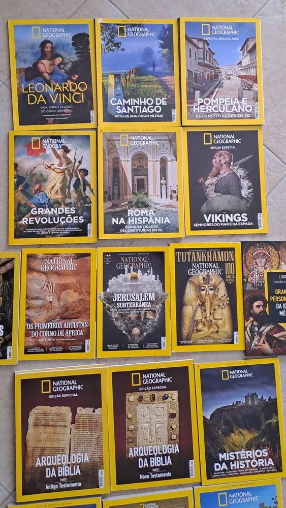 Livros revistas e CDs National Geographic