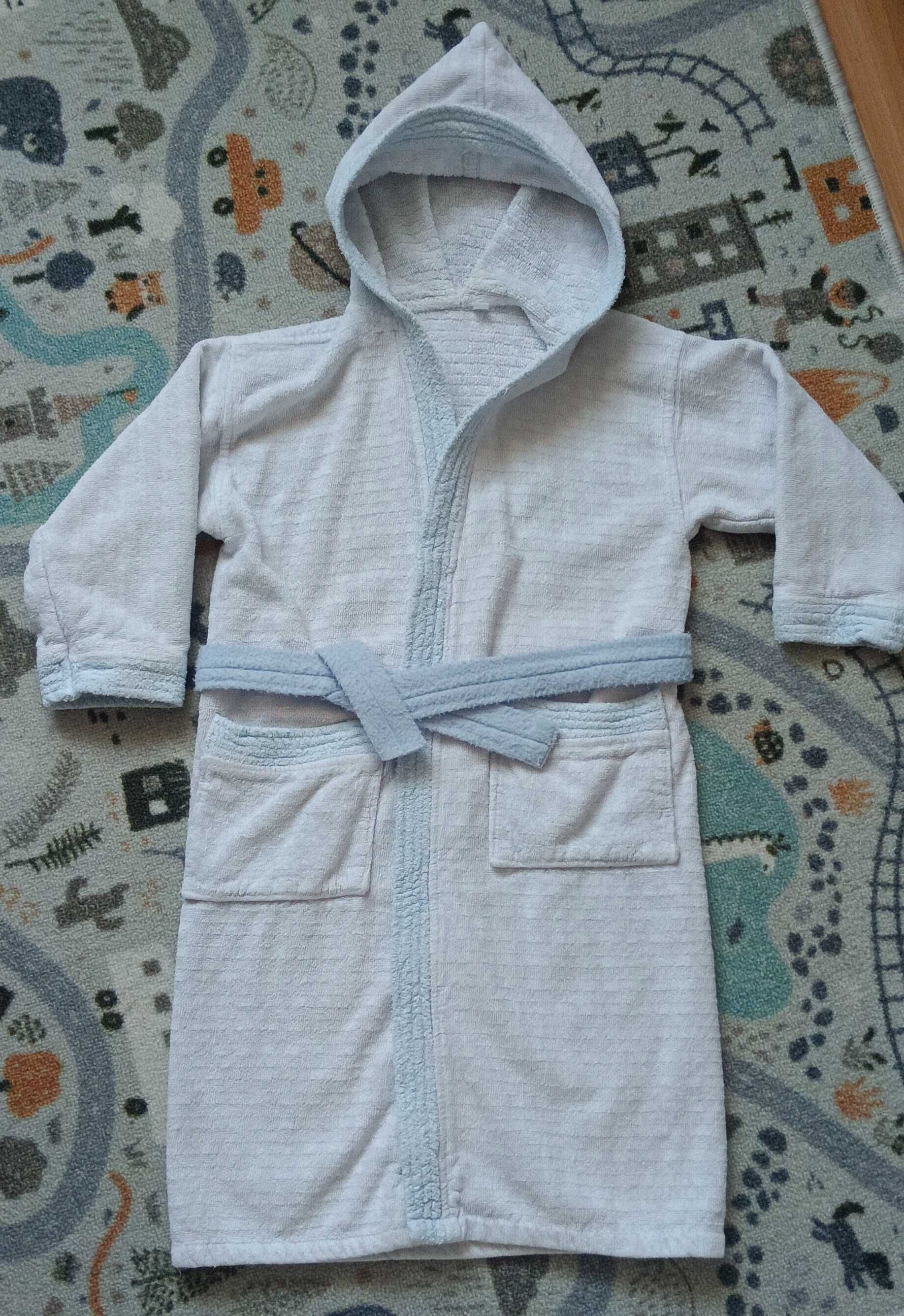 Szlafrok frotte chłopięcy rozm. 80