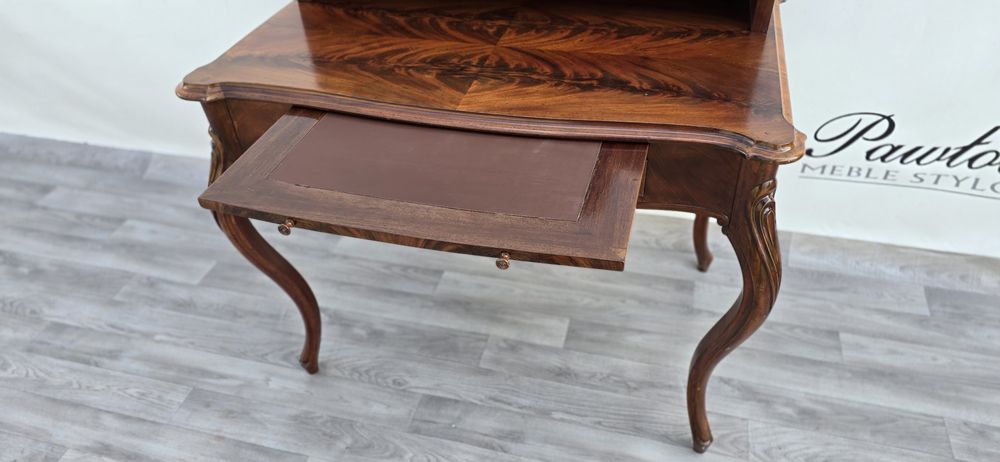 Sekretarzyk Biurko stylowe Mahoń Ludwik Chippendale