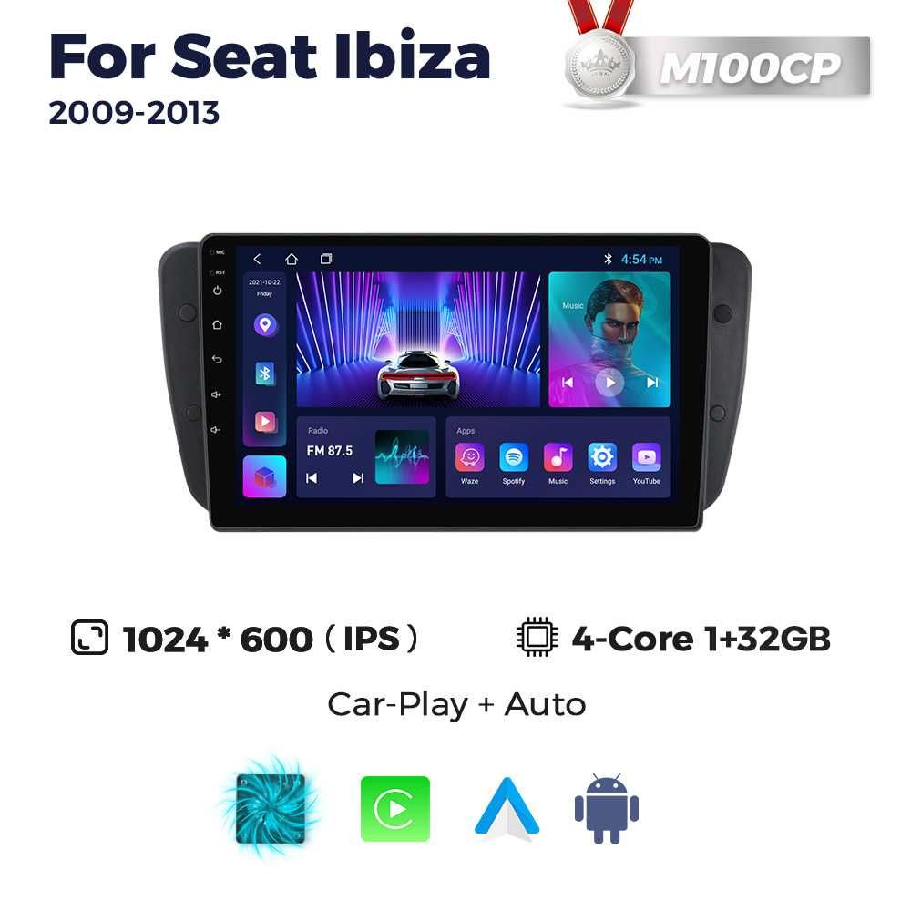 Штатна магнітола Seat Ibiza 2009-2013 9" android 10 GPS навігація