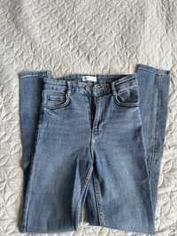 spodnie jeansy denim xs 34 rurki TRAFULUC