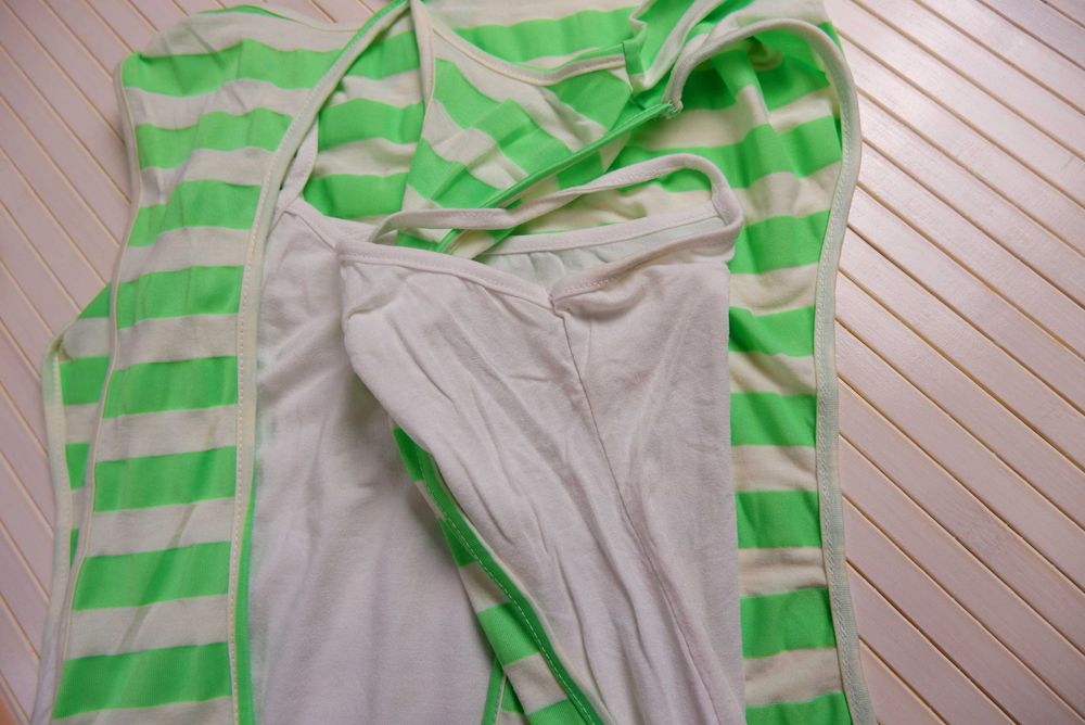 Футболка майка Италия яркая с полоску необычная хлопковая S M