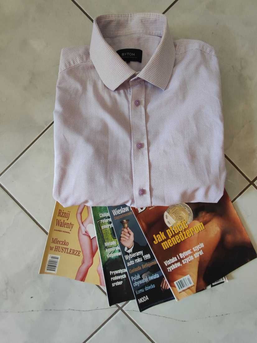 koszula męska Bytom kołnierzyk kent slim fit casual elegancka modna