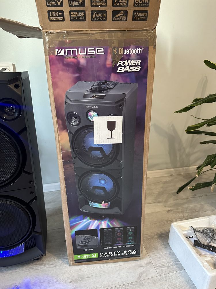 Акустична система  нова party box jbl muse 1935 караоке колонка 400w